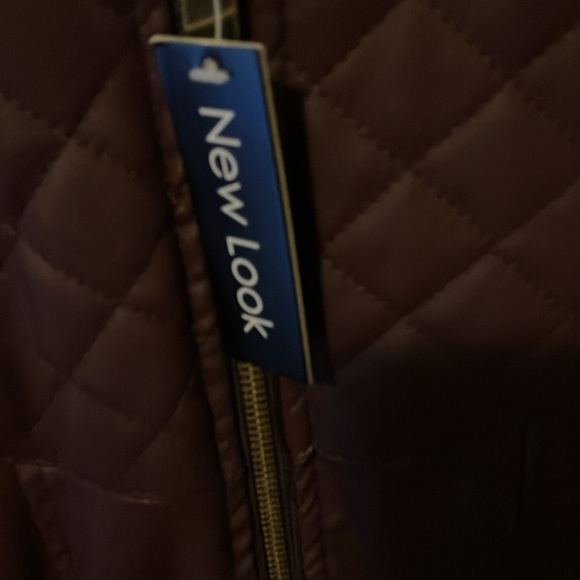 Burgundy moto jacket, size  small. - Picture 4 of 6